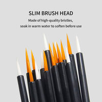 Pinceaux à eye-liner jetables, applicateurs de maquillage pour les yeux portables, outils de beauté professionnels pour les extensions de cils et l'utilisation cosmétique