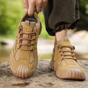 Botas de trabajo resistentes al desgaste para exteriores con tacón bajo, zapatos casuales para hombre, zapatos casuales de moda transfronterizos para hombre - Product Image 4