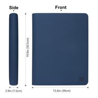 Binder Top Loader 16 Kantong, Muat 640 Top Loader dengan Sleeve untuk Top Loader Ukuran 3'' X 4''