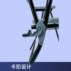 Foldable Commode Chair For Elderly Carbon Steel Multi Functional Home <b>Bath</b> Toilet <b>Seat</b> With Locking Clamp Design - Product Image 1