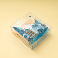 Boîtes cadeaux en plastique transparent PET avec logo personnalisé, impression offset UV, estampage à chaud, emballage pliable plat, estampage à chaud