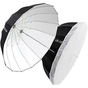 Godox UB-105W105cm 내부 흰색 포물선 깊은 반사 우산 스튜디오 소프트 라이트 우산 사진 비디오 촬영