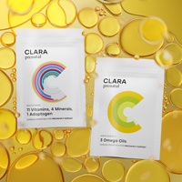 Günlük gebelik desteği için bariyer özelliği ile özel baskılı Vitamin Omega 3 ambalaj fermuar kılıfı