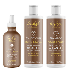 Livraison plus rapide de votre logo label <span class=keywords><strong>rose</strong></span> hydratant et lisse huile d'argan marocaine naturelle mini ensemble shampooing et après-shampooing - Product Image 2