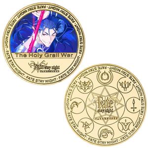 Moneda Conmemorativa de la Guerra del Santo Grial de Fate, Moneda de Hierro Fundido del Anime Fate/Stay Night, Artículo Coleccionable - Product Image 3