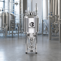 Équipement de brassage de bière artisanale, fermenteur conique isolé de 75 L pour petite micro-brasserie, brasserie, bar et restaurant