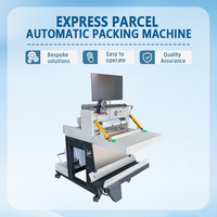 Machine d'emballage automatique de colis e-commerce contrôlée par PLC, équipement de scellage, d'étiquetage, de pesage et de tri automatique des cartons