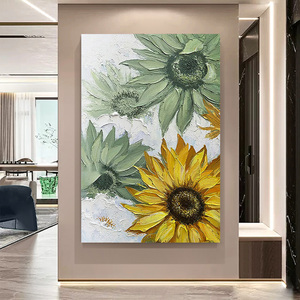 Tùy chỉnh bán buôn khách sạn tác phẩm nghệ thuật tùy chỉnh vật liệu đa chức năng sang trọng trang trí nội thất lớn kết cấu tường nghệ thuật sơn dầu - Product Image 6