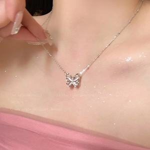 Sweet <span class=keywords><strong>Mori</strong></span> femmes titane acier élégant clavicule chaîne à la mode forme géométrique pendentif collier tout match Design de mode - Product Image 6