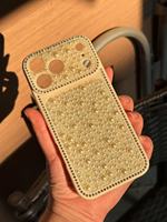 Nouvelle coque de téléphone anti-chute tout compris, tendance, avec bordure diamantée et perles, le choix privilégié des jeunes filles pour plusieurs modèles
