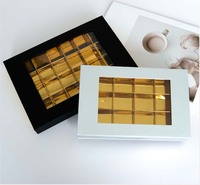 Boîte à chocolat de luxe en matériaux recyclés, design gaufré, fermeture magnétique, emballage en papier de haute qualité, séparateurs, boîte personnalisée