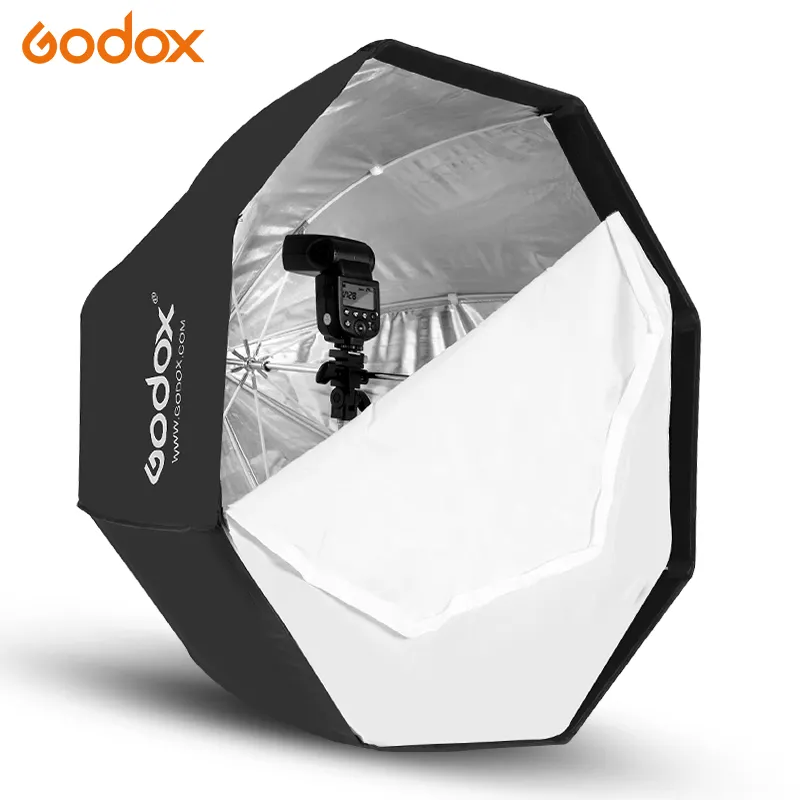 Godox 120cm / 47.2in Portable Octagon Softbox Umbrella Brolly Reflector for Studio Strobe Speedlight Flash