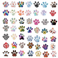 Paquete de 50 Pegatinas Decorativas Impermeables con Diseño de Huellas de Perro para Niños, para Laptop, Botella, Cuaderno, Patineta, Equipaje