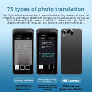 <span class=keywords><strong>Traductor</strong></span> Inteligente con IA <span class=keywords><strong>Android</strong></span> Ruso Z6, Traducción Simultánea en Tiempo Real por Cámara, 139 Idiomas, Dispositivo de Voz Portátil - Product Image 3