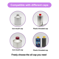 Échantillon Gratuit Usine – Boîte en Fer Blanc OEM Argentée avec Couvercle, Diamètre 85mm, Capacité 1L, pour Huile de Frein – Formats 100ml, 200ml, 330ml – Personnalisation Logo