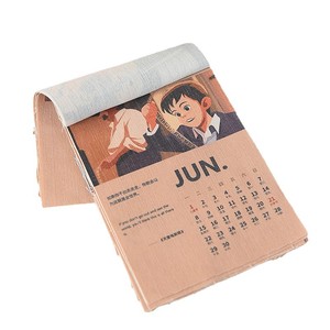Qingqian Fabric Calendar Month View English Cotton Wall Calendar Rectangle New Year <b>Decor</b> 2026 - Product Image 3
