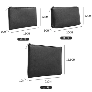 Custom Logo Print Fashion <b>Medium</b> Canvas Pencil <b>Case</b> Zipper Cosmetic <b>Case</b> School Kids Gift Durable PU Fabric Pencil Pouch Bag - Product Image 5