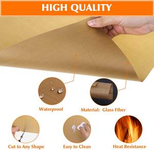 BAIYIN PTFEコーティングガラス繊維生地ヒートプレスマシン鉄製ヒートプレス転写紙用 - Product Image 4