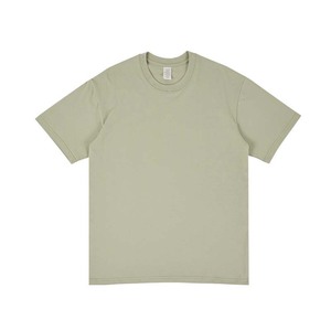T-shirts pour hommes à col rond en coton 100% surdimensionnés à épaules tombantes personnalisés 230 grammes Coton lourd Blanc pur Décontracté Manches courtes - Product Image 6