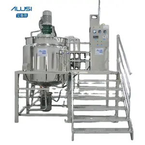 ALUSI 100l Movable Shampoo Soap Making Machine Dishwashing Stirring Mixing Tank High Shear Liquid Homogeneous Mixer