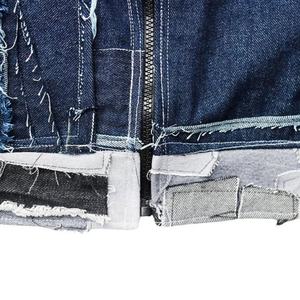 Chaqueta Vaquera Desgastada con Parches Estilo Y2K 2025 para Hombre, Chaqueta Holgada Vintage con Flecos Rotos, Ropa Urbana - Product Image 5