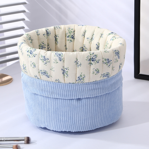 Sacchetto con Coulisse in Velluto a Coste Tinta Unita all'Ingrosso, Borsa Portatile per Viaggi, Custodia per Articoli da Toeletta, Prodotti per la Cura della Pelle e Cosmetici - Product Image 5