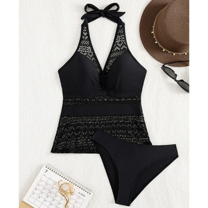 Conjunto de Bikini de Una Sola Pieza con Tirante Alto y Estampado de Leopardo para Mujer, Marca Outpace de Guangzhou, con Sujetador Push-Up, en Oferta - Product Image 1