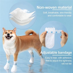Chaussettes respirantes réglables pour la marche en plein air <span class=keywords><strong>protection</strong></span> imperméable pour les pattes d'animaux couvre-pieds pour chiens chaussures bottes - Product Image 4