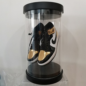 Custom Logo Sneaker Box Acrylic Transparent Sneaker Shoe Storage Box Capsule Shoe Box