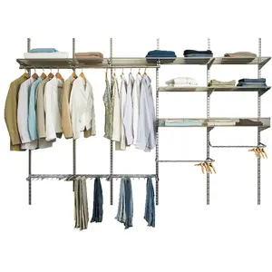 Custom Kleding Store Display Rack Hanger Metalen Kleding Displays Rack