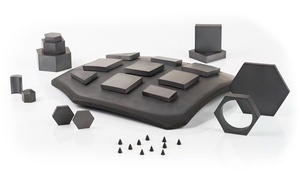 แผ่นเกราะเซรามิก B4C โบรอนคาร์ไบด์ IV แผ่นเกราะโค้งเดี่ยว น้ำหนักเบา - Product Image 5