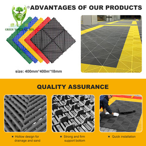 Tapis de sol emboîtables en PP de 18 mm d'épaisseur, grille de drainage antidérapante de 400 mm pour lavage de voitures et atelier de beauté - <span class=keywords><strong>Prix</strong></span> usine - Product Image 4