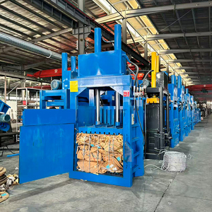 Easy Operation Vertical Hydraulic Baler for Garment Waste Auto Tie and PLC Control Low Noise Vertical Hydraulic <strong>Baling</strong> <strong>Machine</strong> - Product Image 4