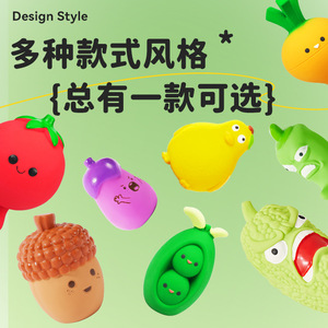 Juguete de Látex con Sonido de la Serie Vegetales de Eetoy para Perros, Diseño de Dibujos Animados Interactivo - Product Image 2