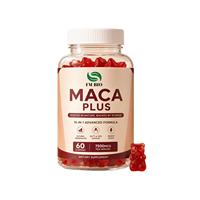Gummies Maca Plus OEM ODM Marque Privée 7500mcg Énergie Équilibre Hormonal Soutien Fessiers et Hanches