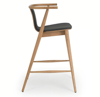 Sassanid OEM Oriental Chaise Moderne Restaurant Bar Hotel Salina Bar Tabouret Haut en Hêtre avec Accoudoirs