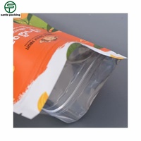 Pochette refermable personnalisée résistante à l'humidité, imprimée en héliogravure, pour l'emballage alimentaire, avec options de couleur et de taille personnalisées