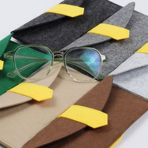 Pochette pour lunettes de soleil portable de couleur personnalisée, pochette souple pour lunettes de téléphone portable, sac pochette en feutre pour lunettes - Product Image 2
