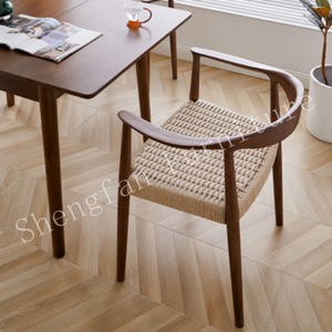 Créateurs célèbres <span class=keywords><strong>HANS</strong></span> J. <span class=keywords><strong>WEGNER</strong></span> <span class=keywords><strong>Chaise</strong></span> en bois massif du président Kennedy de style danois, robuste et durable, couleur noyer La <span class=keywords><strong>chaise</strong></span> ronde - Product Image 2