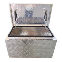 Boîte à outils multifonctionnelle en aluminium imperméable pour l'extérieur, boîte à outils, coffre de rangement pour charbon, grande capacité 70x40x40cm pour camionnettes