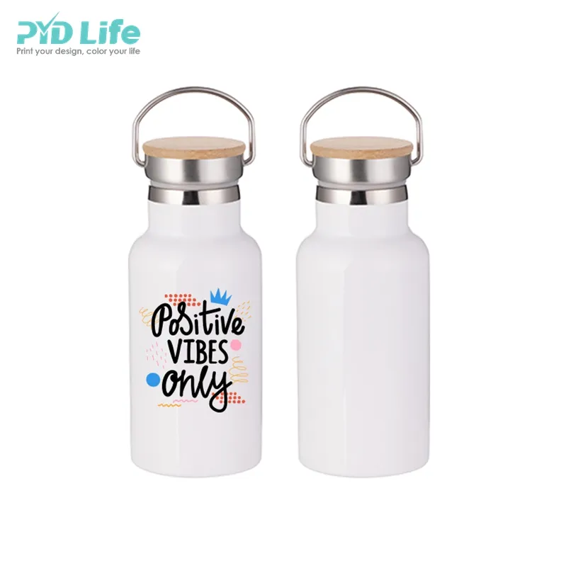 PYDLife Hot Sale Camping Bottle Sublimation Custom Design Vacuum Insulation Stainless Steel Water Bottle With Bamboo Lid