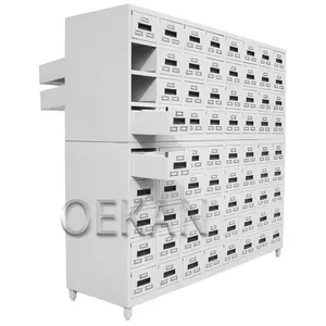Hospital Medicine Storage Cabinet Multi-Drawer SS Pharmacy Cabinet With Locker