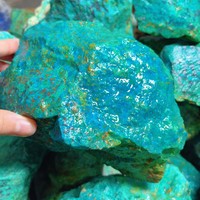 Agate Phénix Naturelle Brute, Turquoise Verte Américaine, Matière Première Verte, Spécimen de Pierre pour Collection