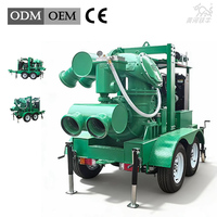 Pompe centrifuge auto-amorçante diesel à grande cylindrée et aspiration assistée pour eaux minières, personnalisable