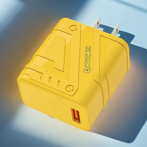 Cargador de viaje inteligente QC3.0 1 interfaz USB Macaron teléfono móvil Cable de EE. UU. Para <span class=keywords><strong>Samsung</strong></span> Scooters Laptops cargador Gan Material - Product Image 3