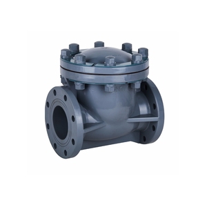 Válvula de Retención de Plástico CPVC de Alta Calidad de China, de 6 a 12 Pulgadas, DN150 a DN300, Estándar ANSI Válvula de retención de tipo oscilante CPVC con extremo de brida - Product Image 3
