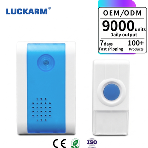 <span class=keywords><strong>Campanello</strong></span> Wireless LUCKARM D002B a Batteria <span class=keywords><strong>con</strong></span> <span class=keywords><strong>Telecomando</strong></span>, in ABS, Facile Installazione per Uso Alberghiero - Product Image 1