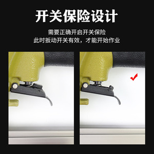 Clavadora Neumática Zhtian St38 con Entrada de 1/4 de Pulgada, Pistola de Clavos de Aire de Aleación de Aluminio para Fijación de Madera y Metal - Product Image 5