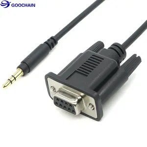 rs232 db9 pin female to 3.5mm audio 3 poles jack male audio cable
