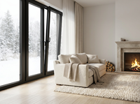 Ventanas Abatibles de Aluminio con Aislamiento Acústico de Alto Rendimiento, Resistentes al Viento, Impermeables y con Rotura de Puente Térmico